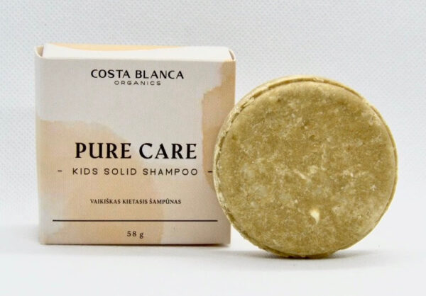 Vaikiškas kietas šampūnas Costa Blanca Organics