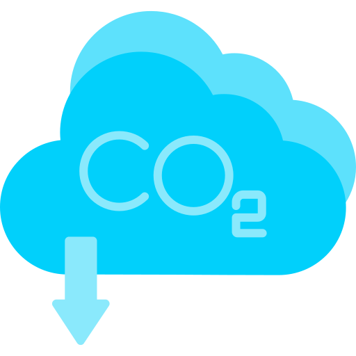 96% less CO₂ emissions